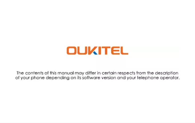 Page n°1 - Manuel utilisateur Oukitel C3