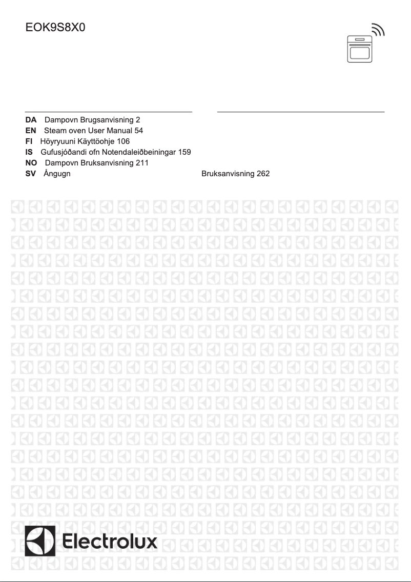 Page 1 de la notice Manuel utilisateur Electrolux EOK9S8X0
