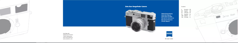 Page n°1 - Manuel utilisateur Zeiss Ikon Rangefinder