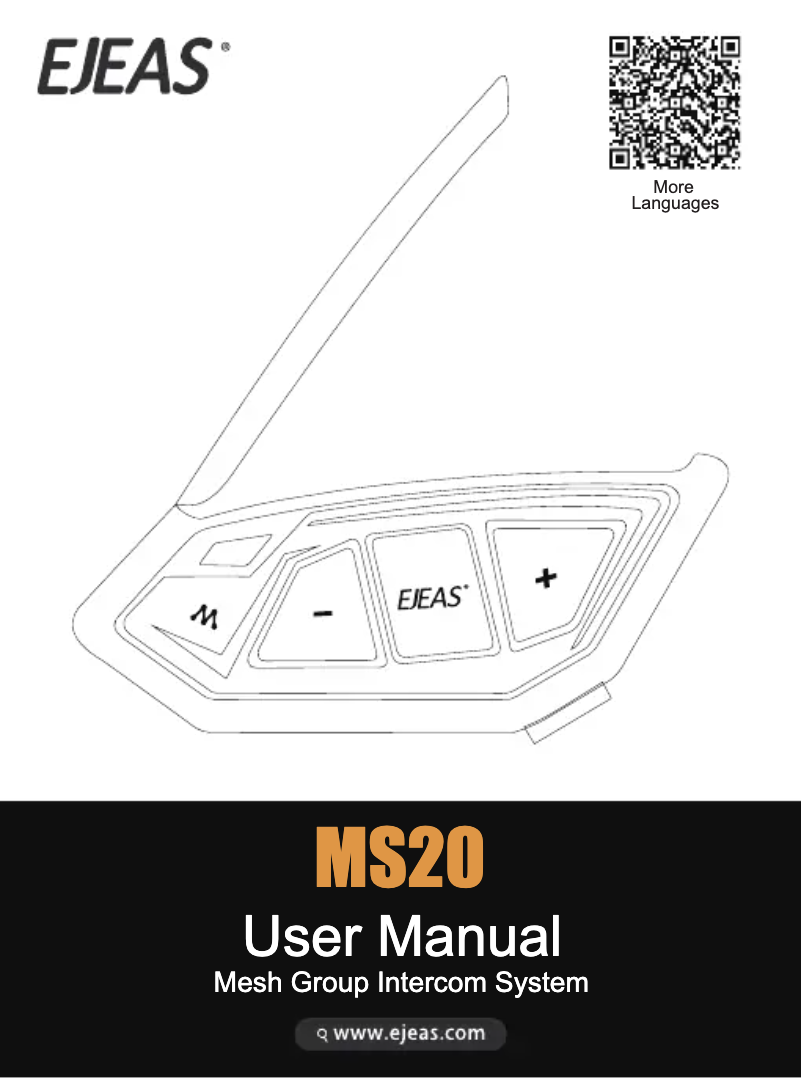 Page 1 de la notice Manuel utilisateur Ejeas MS20