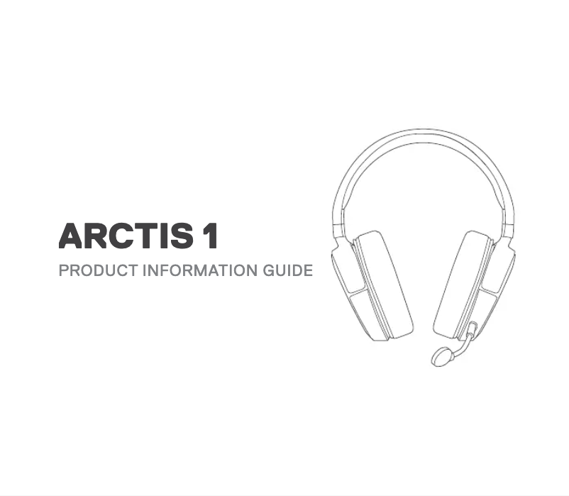 Page n°1 - Manuel utilisateur Steelseries Arctis Nova 1P