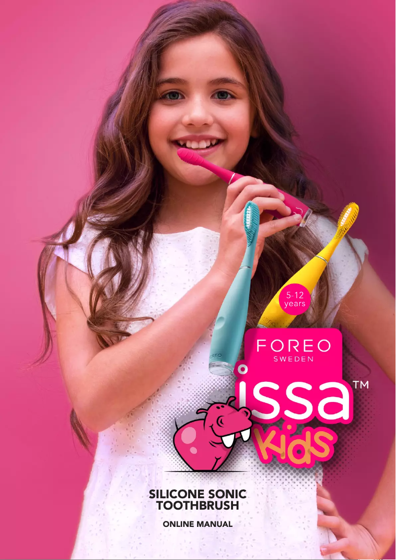 Image de la première page du manuel de l'appareil ISSA kids