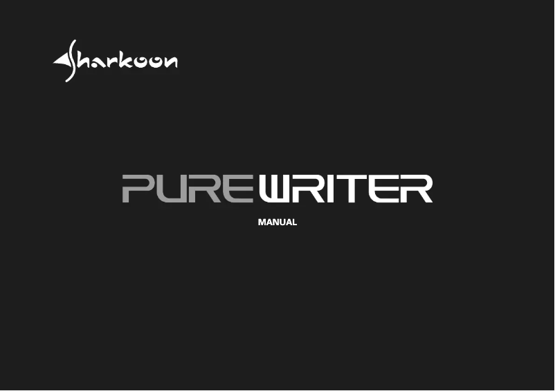 Page 1 de la notice Manuel utilisateur Sharkoon PureWriter