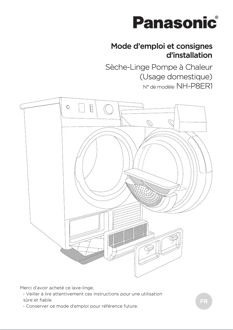Page 1 de la notice Manuel utilisateur Panasonic NH-P8ER1