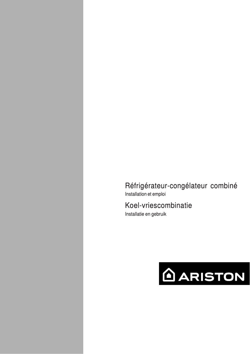 Page n°1 - Manuel utilisateur Hotpoint Ariston BCS 312 A EU