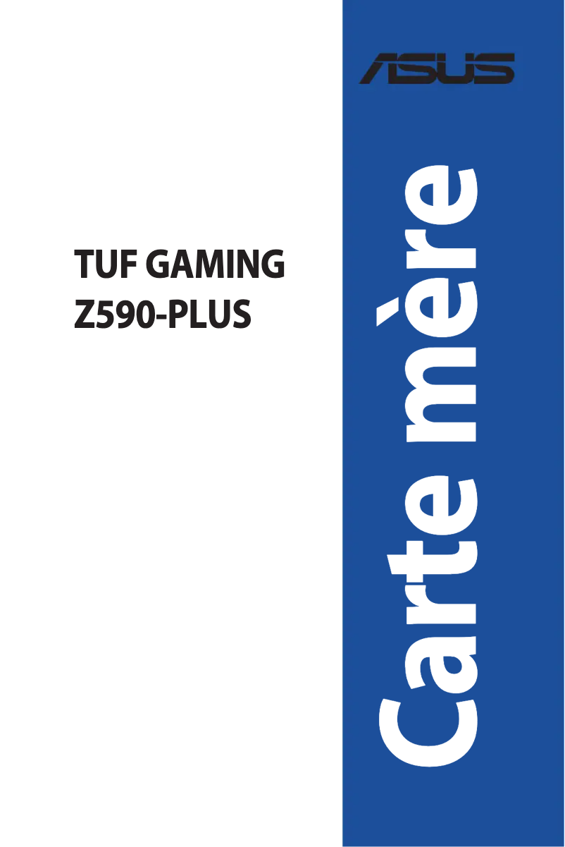 Page 1 de la notice Manuel utilisateur Asus TUF Gaming Z590-PLUS