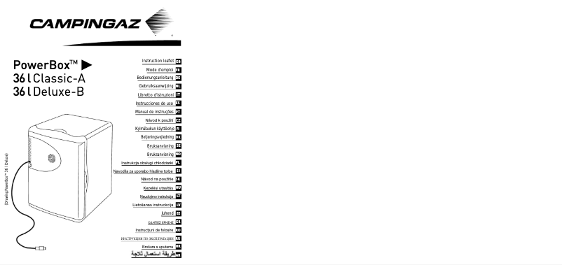 Página 1 del manual Manual de usuario Campingaz Powerbox Classic 36L