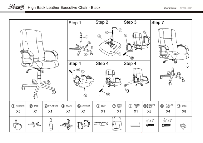 Page 1 de la notice Manuel utilisateur Rosewill RFFC-11001