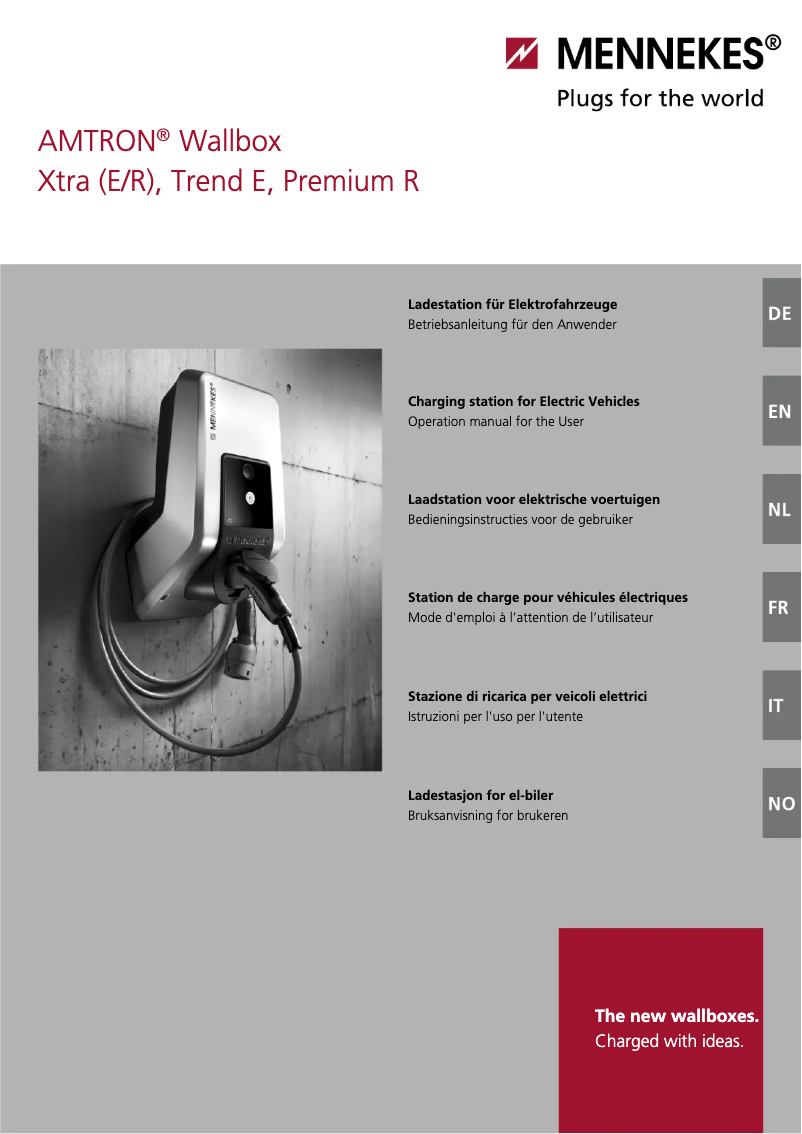 Page 1 de la notice Manuel utilisateur Mennekes AMTRON Xtra 22