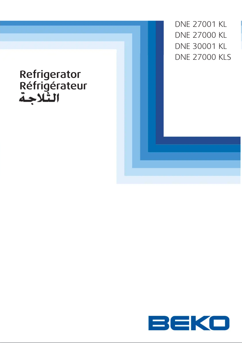 Page n°1 - Manuel utilisateur Beko DNE27000KLS