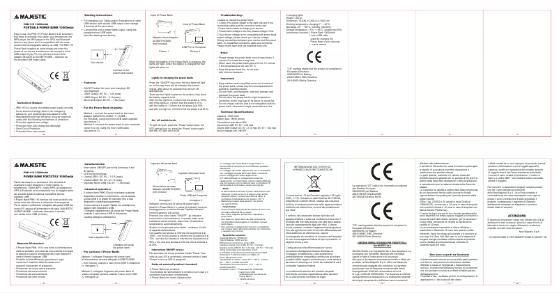 Image de la première page du manuel de l'appareil PBK-110