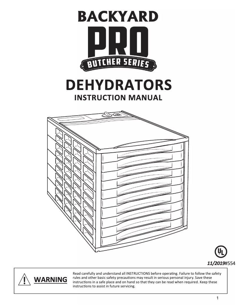 Page 1 de la notice Manuel utilisateur Backyard Pro BSD-6T