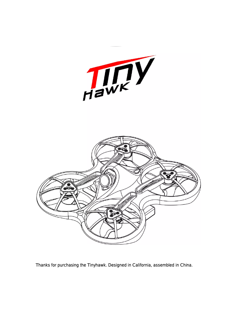 Page n°1 - Manuel utilisateur Emax Tinyhawk