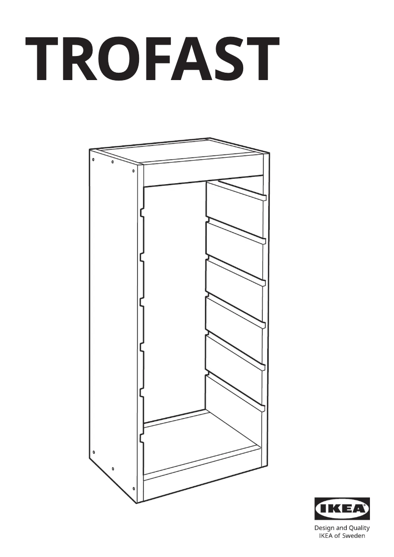 Image de la première page du manuel de l'appareil TROFAST 103.086.93