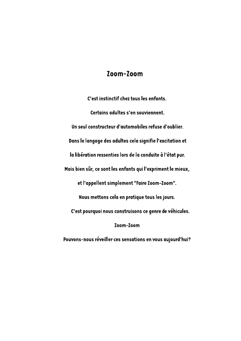 Page 1 de la notice Manuel utilisateur Mazda 3 (2004)