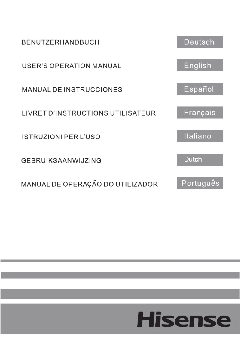 Page 1 de la notice Manuel utilisateur Hisense FF176F20W