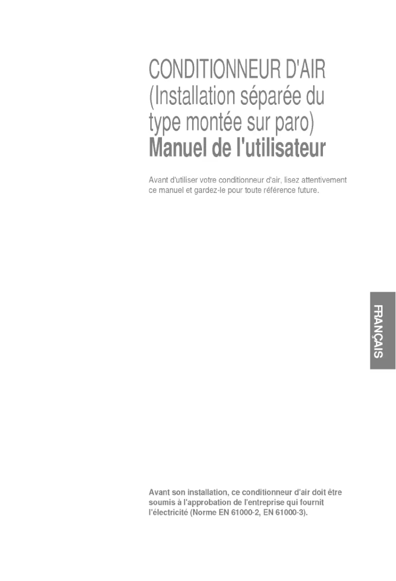 Page 1 de la notice Manuel utilisateur LG LS-H096PML1