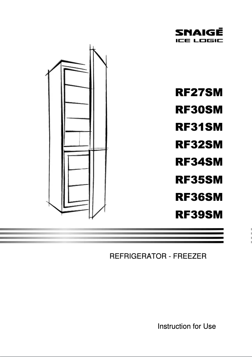 Page n°1 - Manuel utilisateur Snaigė Ice Logic RF30SM-S0002F0