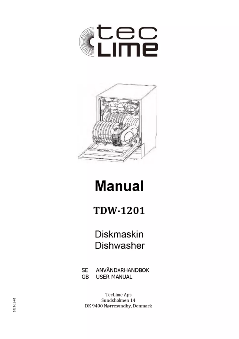 Page 1 de la notice Manuel utilisateur TecLime TDW-1201