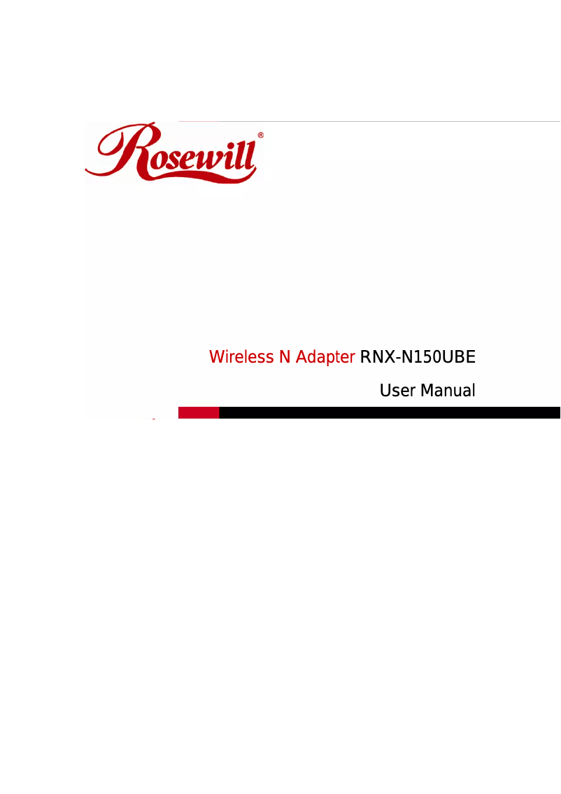 Image de la première page du manuel de l'appareil RNX-N150UBE