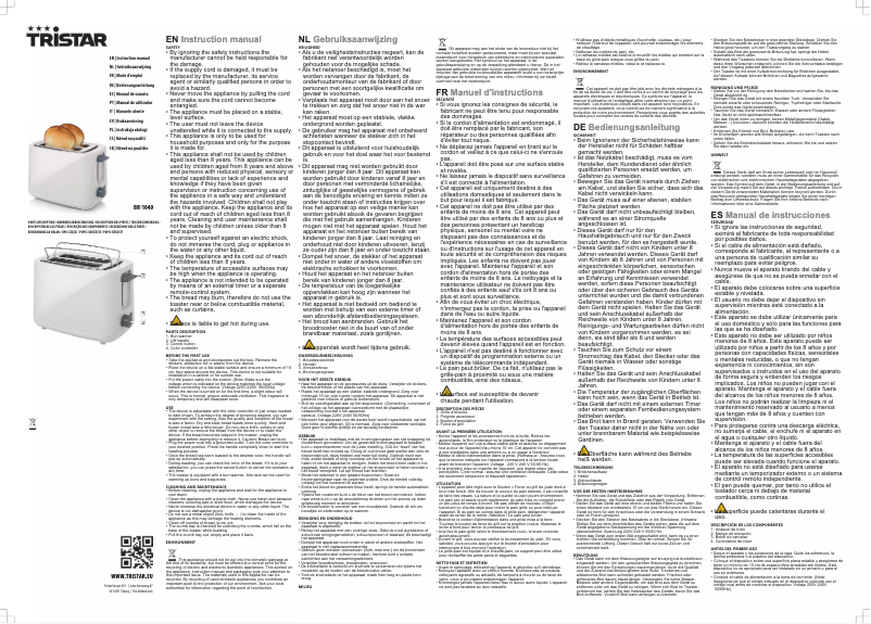 Page 1 de la notice Manuel utilisateur TriStar BR-1040