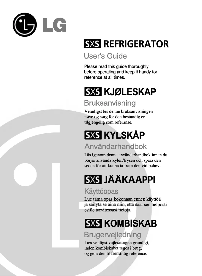 Page 1 de la notice Manuel utilisateur LG GC-L227KSBA