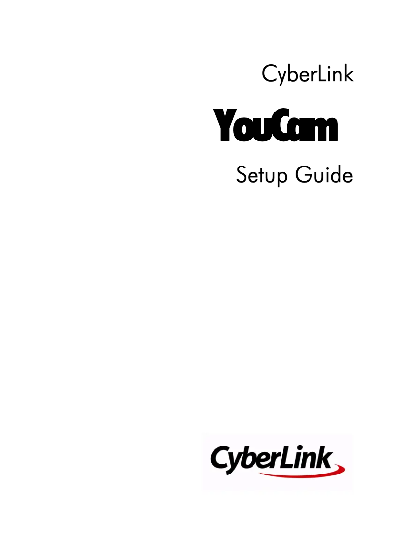 Page 1 de la notice Guide d'installation Cyberlink YouCam 2.0
