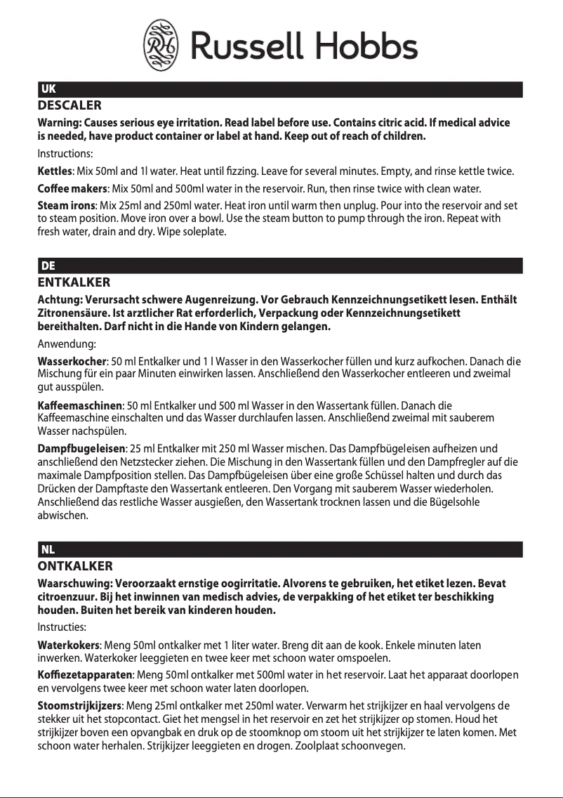 Imagen de la primera página del manual del dispositivo 21220