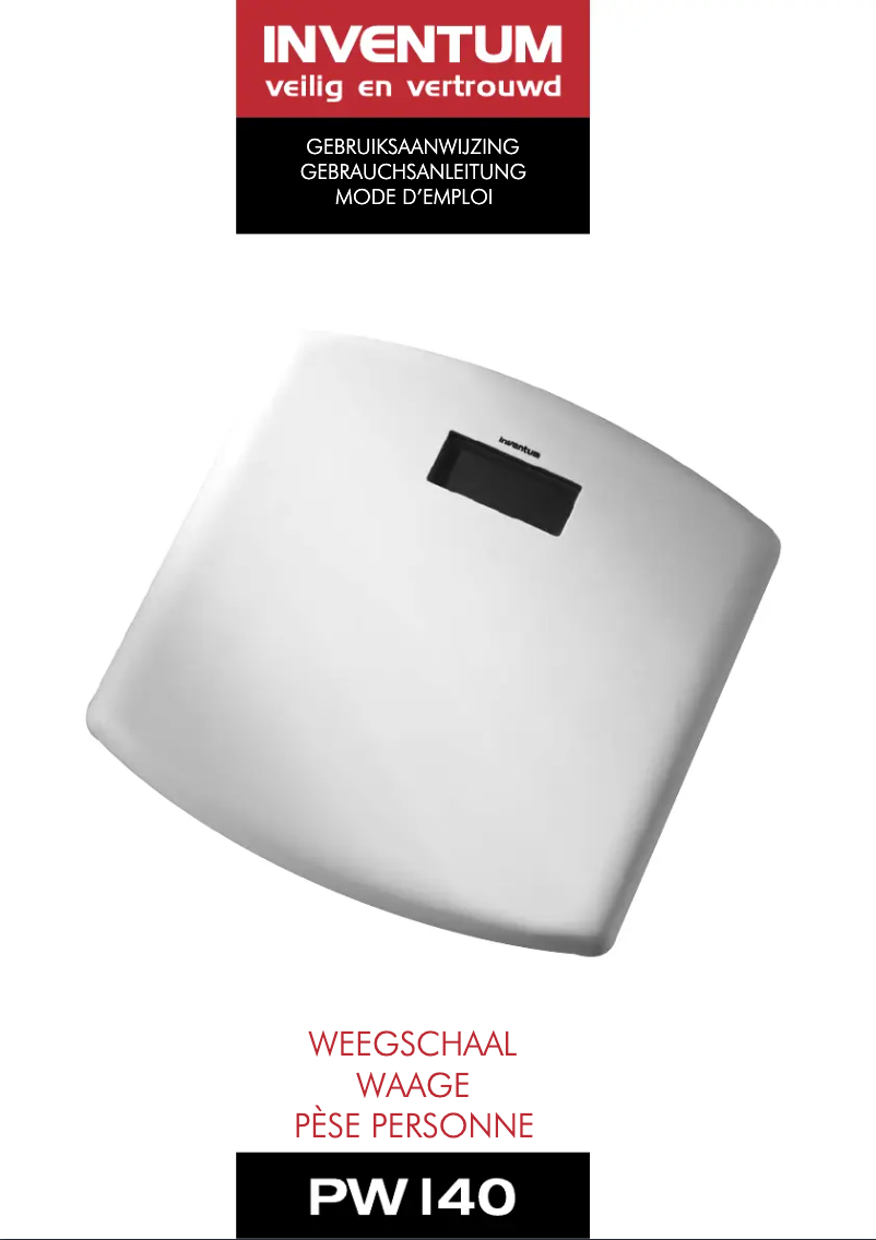 Page n°1 - Manuel utilisateur Inventum PW140