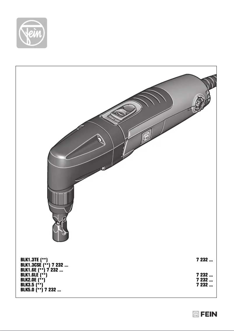 Page n°1 - Manuel utilisateur Fein BLK 1.6 LE