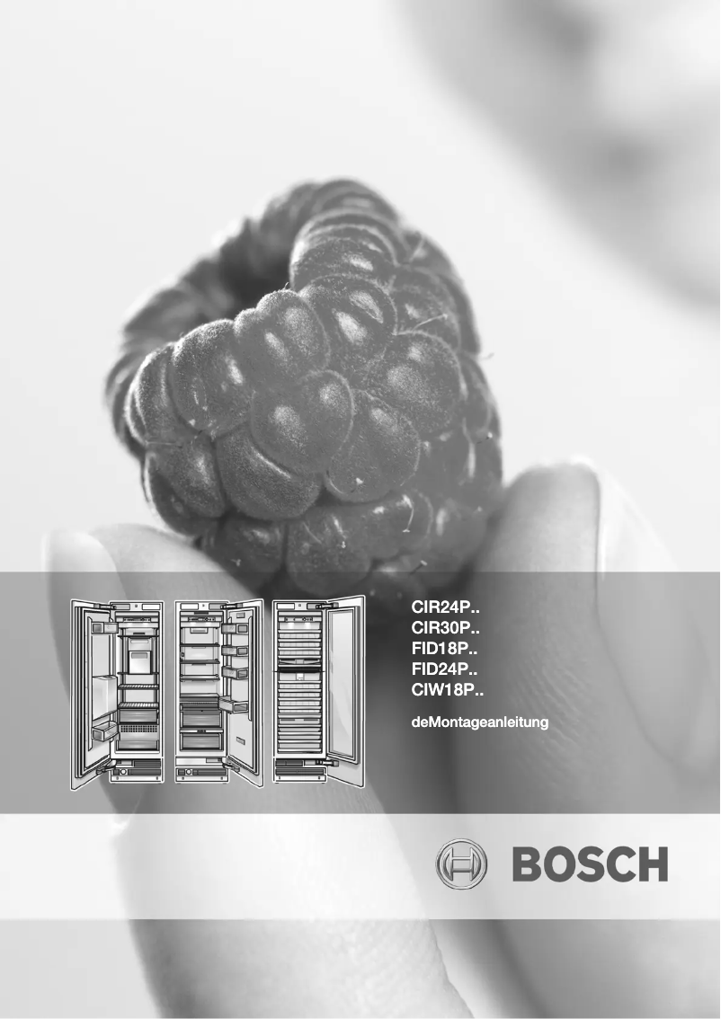 Page n°1 - Manuel utilisateur Bosch FIN18P30