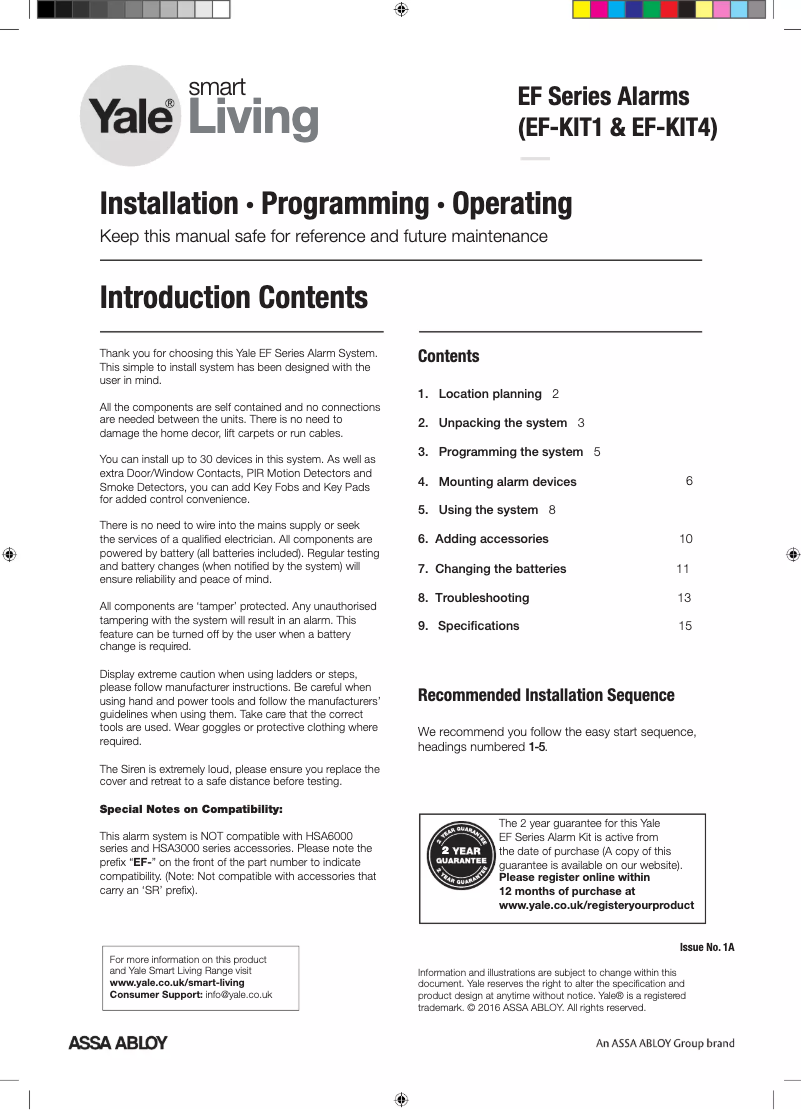 Image de la première page du manuel de l'appareil Easy Fit Kit 4