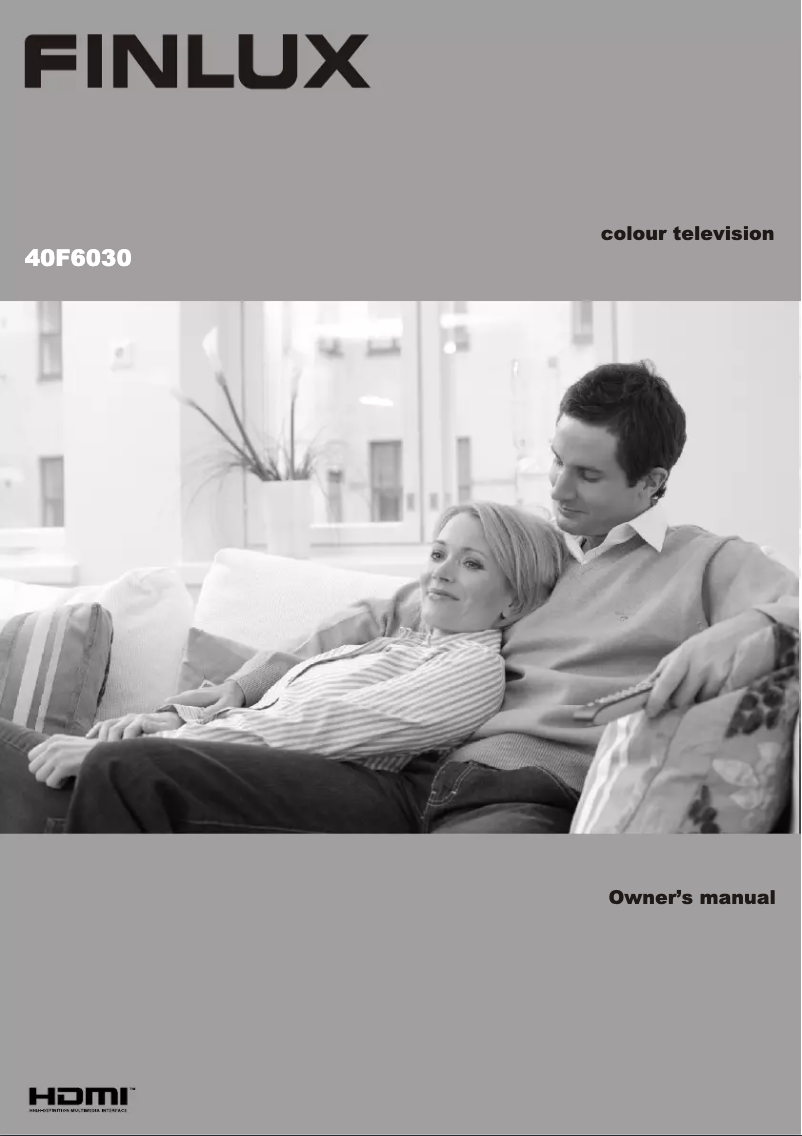 Page 1 of the manual User Manual Finlux 40F6030