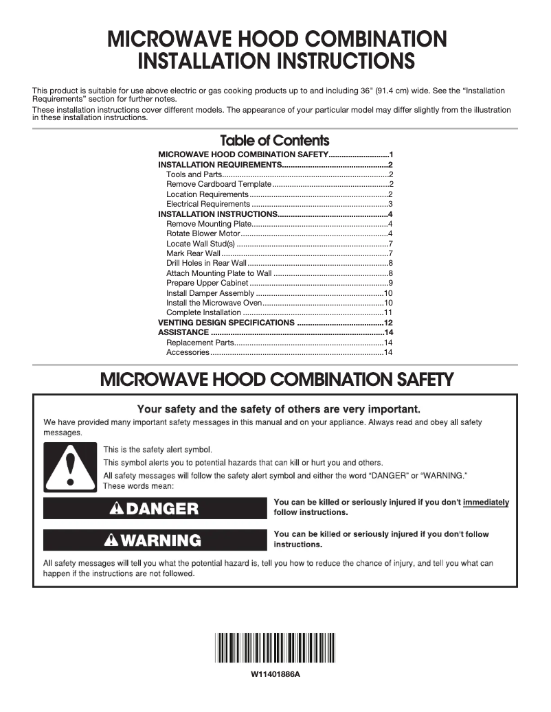 Imagen de la primera página del manual del dispositivo WMH54521HV