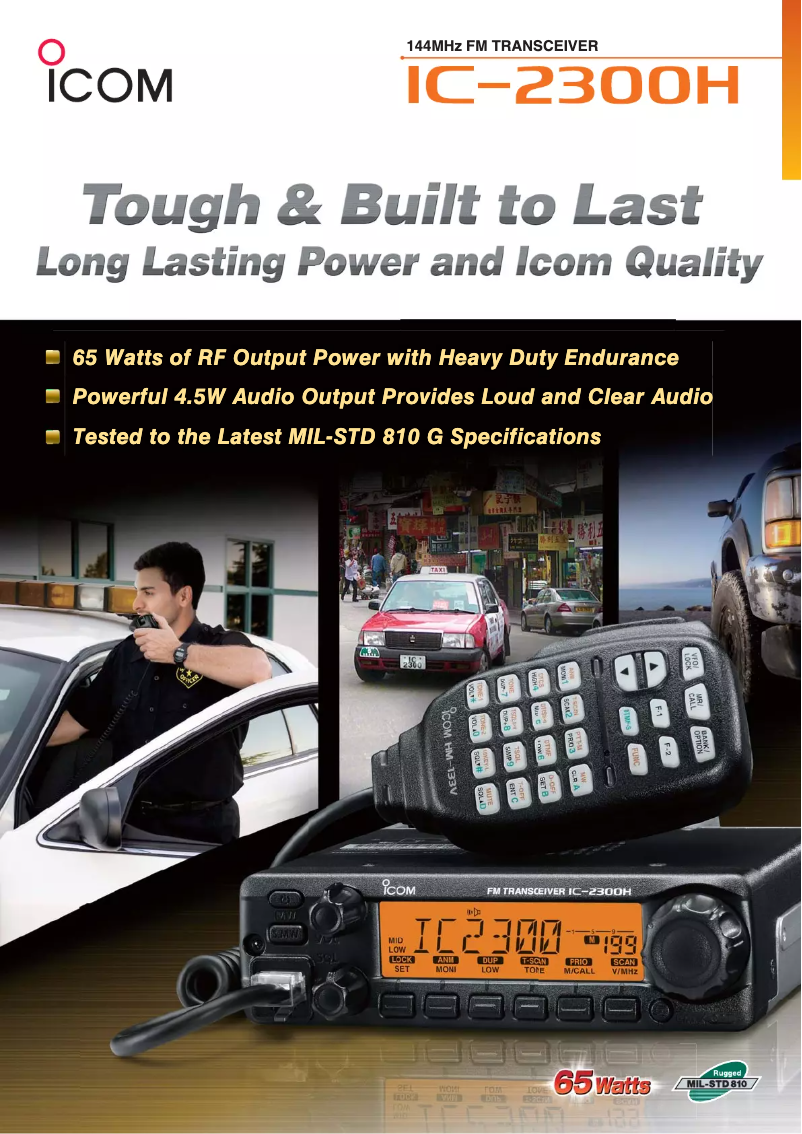 Page n°1 - Manuel utilisateur ICOM IC-2300H