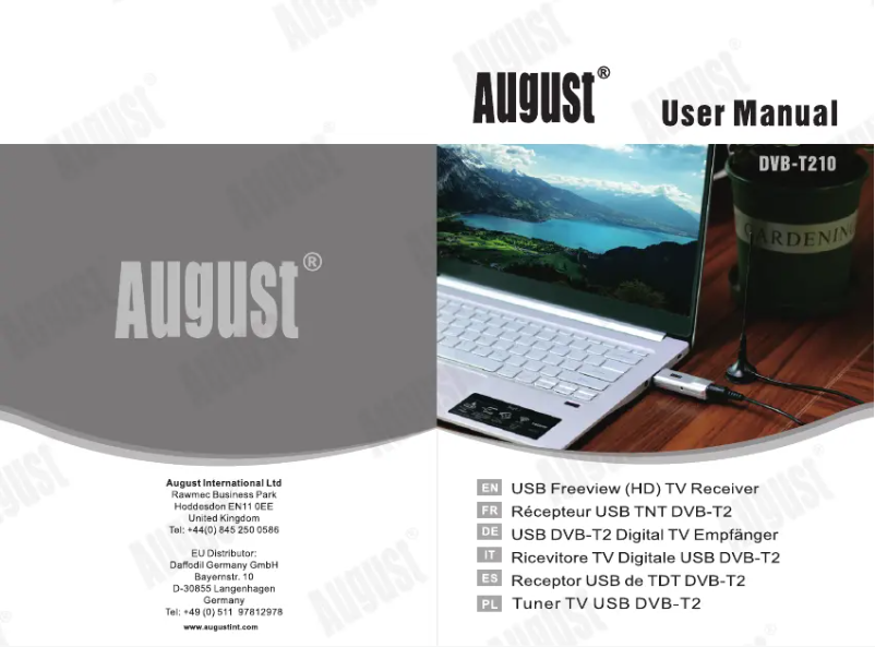 Image de la première page du manuel de l'appareil DVB-T202