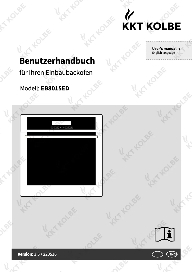 Page 1 de la notice Manuel utilisateur KKT Kolbe EB8015ED