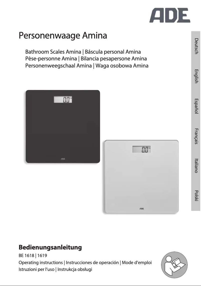 Page 1 de la notice Manuel utilisateur ADE Amina