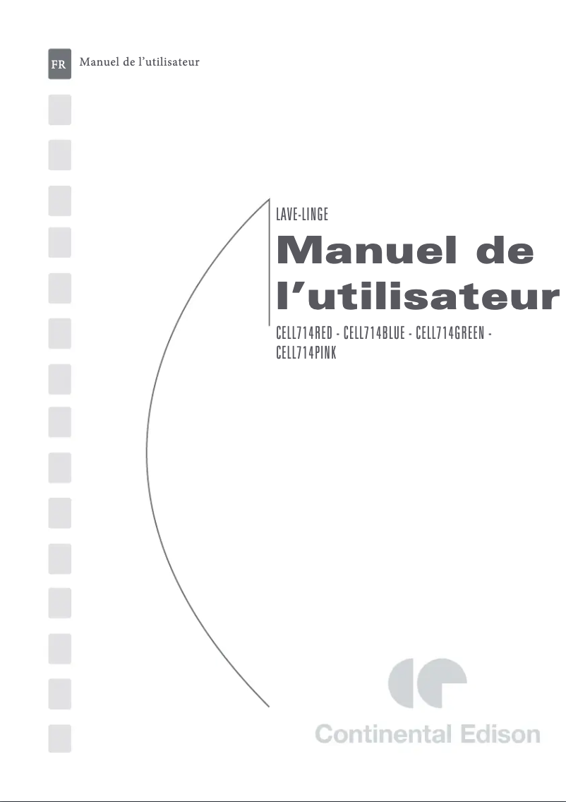 Página 1 del manual Manual de usuario Continental Edison CELL714GREEN