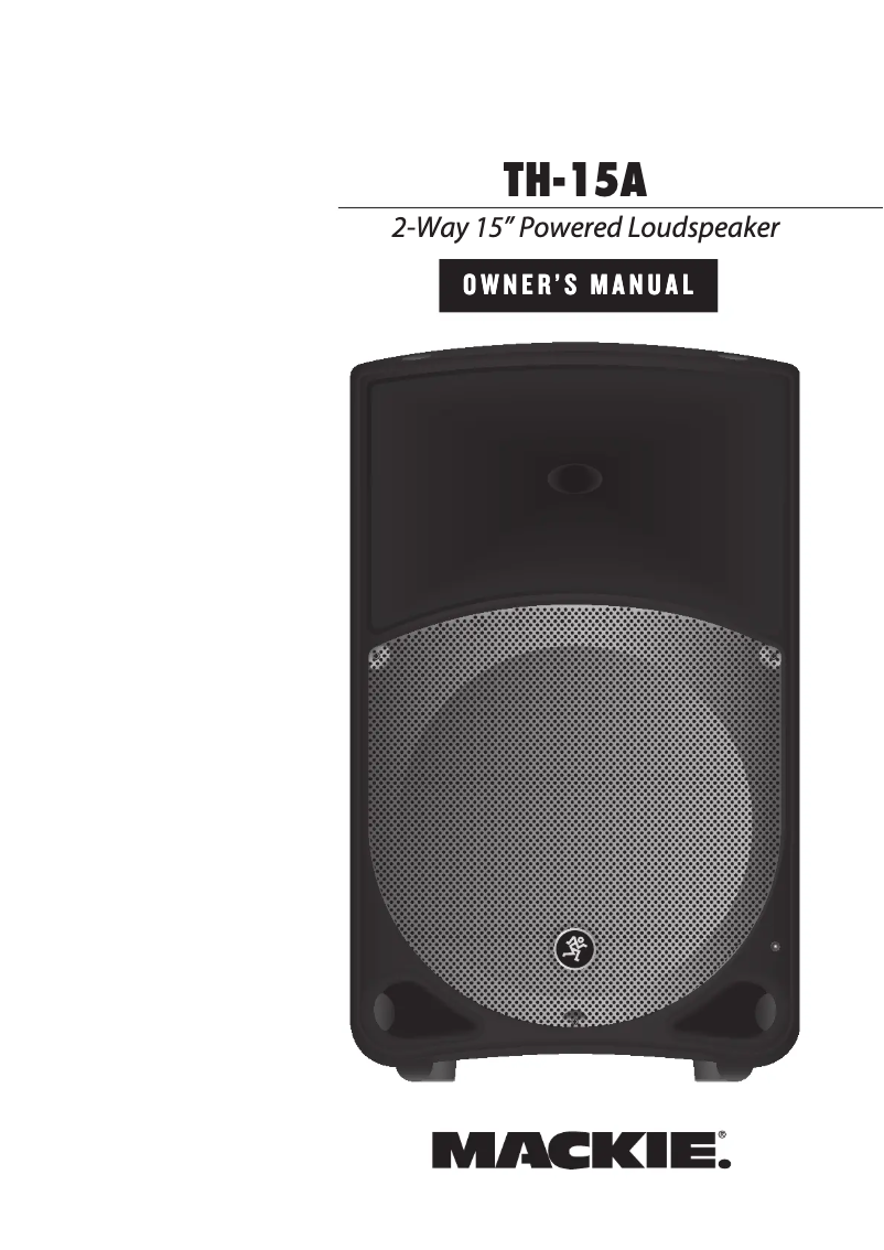 Imagen de la primera página del manual del dispositivo TH-15A