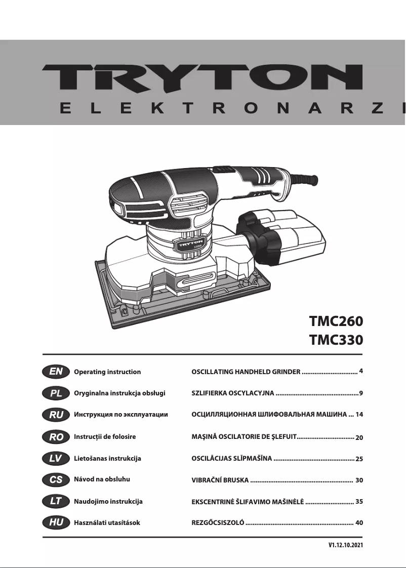 Página 1 del manual Manual de usuario Tryton TMC260