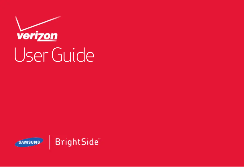 Page 1 de la notice Manuel utilisateur Samsung BrightSide
