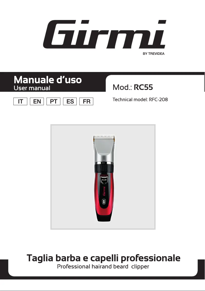 Página 1 del manual Manual de usuario Girmi RC55