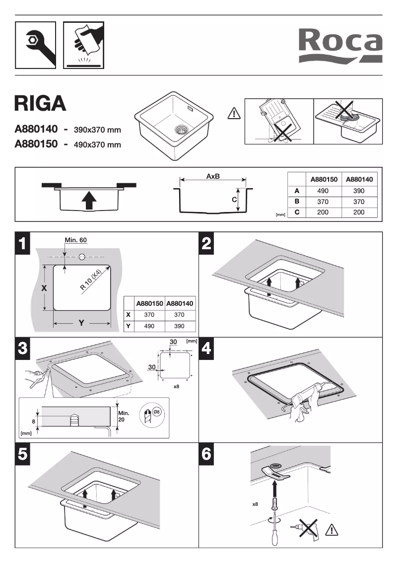 Imagen de la primera página del manual del dispositivo Riga