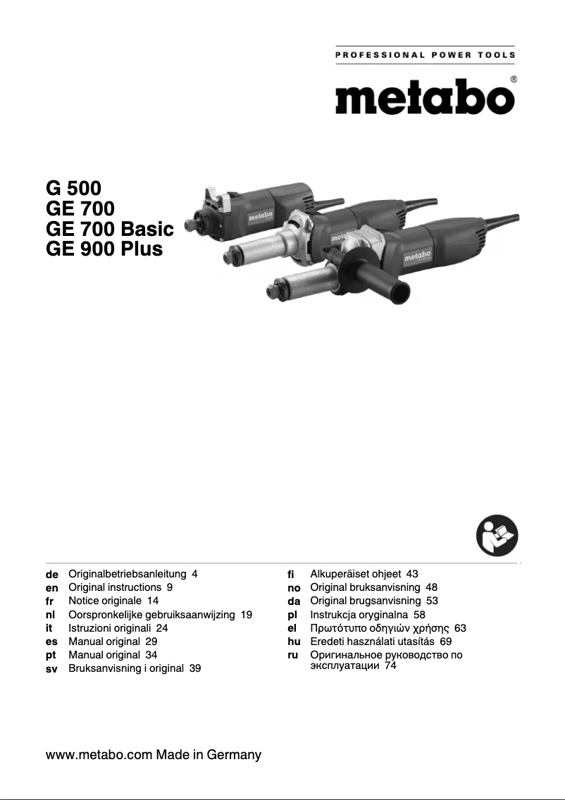 First page image of the manual for GE 700 Basic