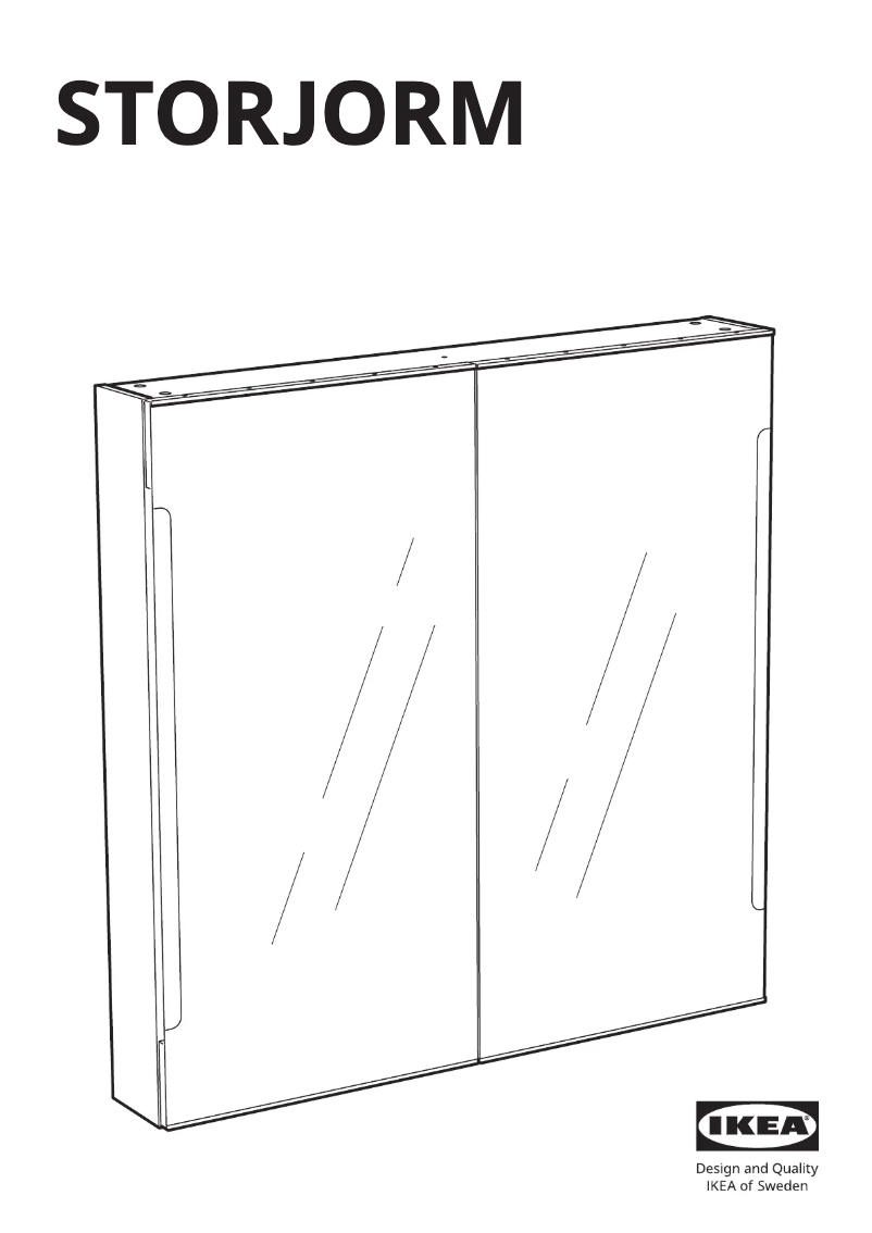 Página 1 del manual Manual de usuario Ikea STORJORM 202.481.18