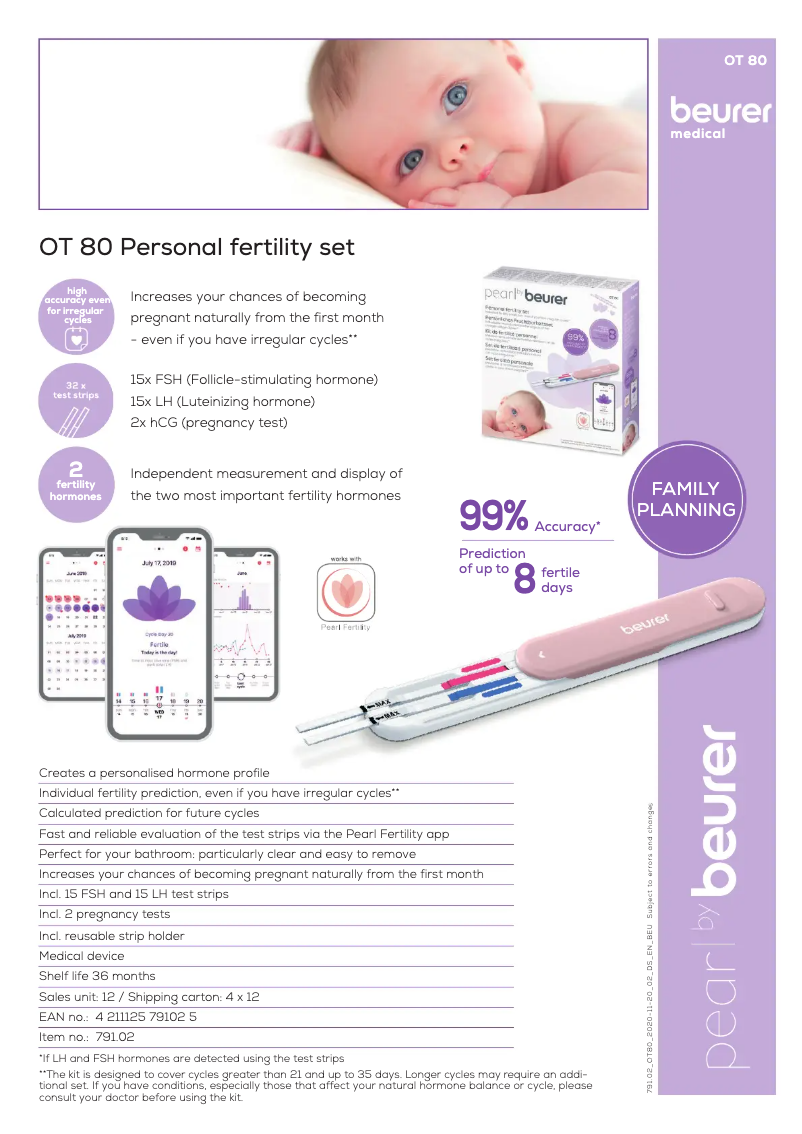 Image de la première page du manuel de l'appareil Pearl OT 80