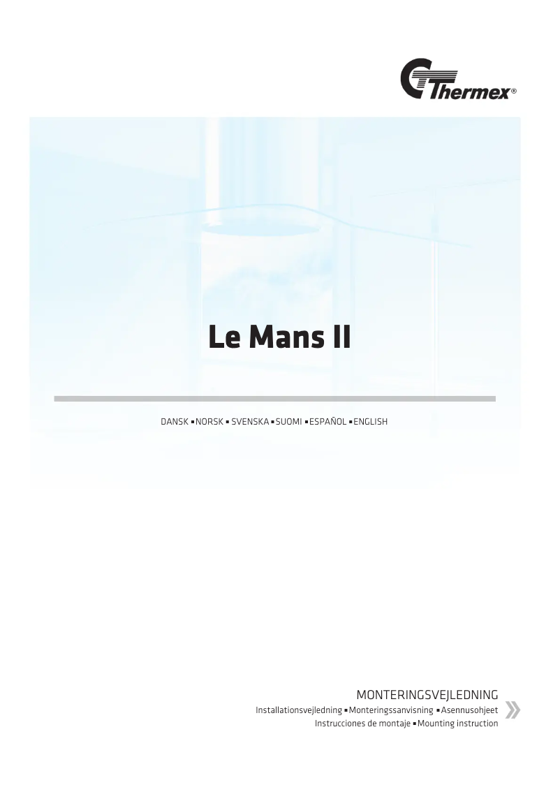 Image de la première page du manuel de l'appareil Le Mans II