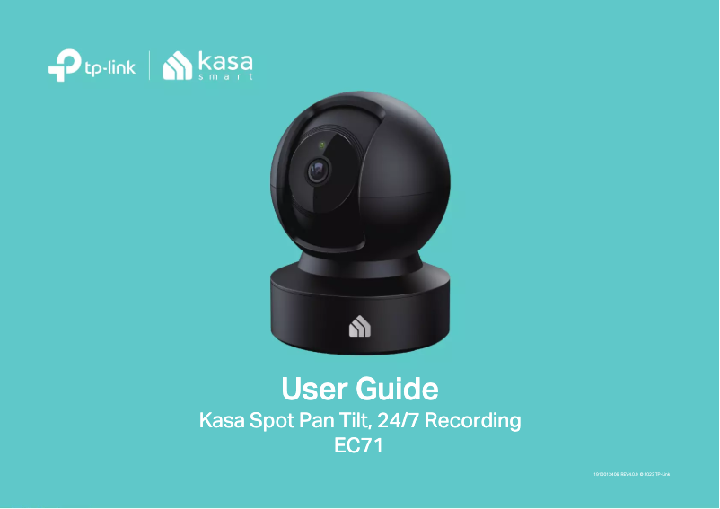 Page n°1 - Manuel utilisateur TP-Link Kasa Spot EC7