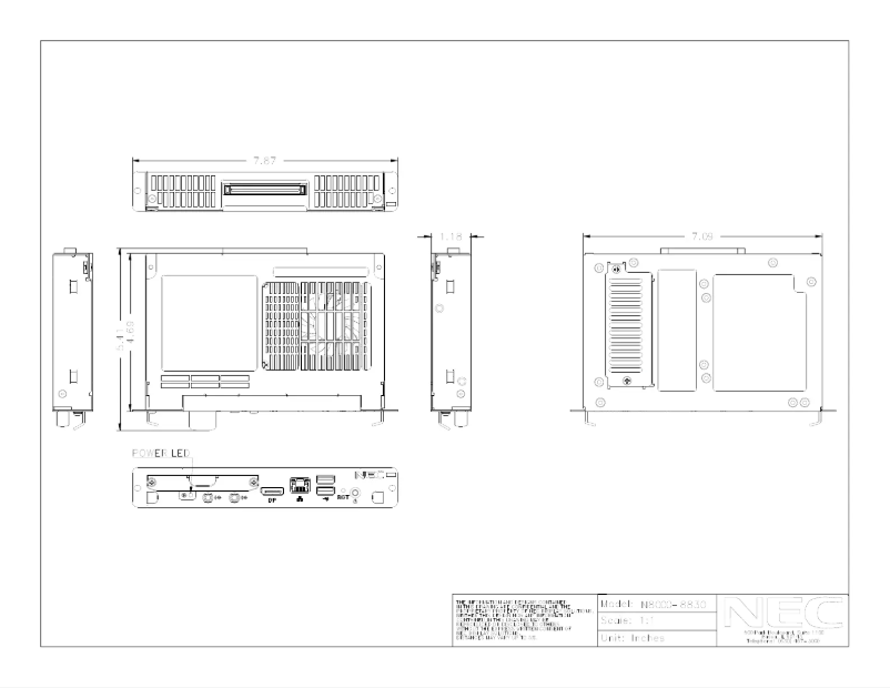 Page 1 de la notice Manuel utilisateur NEC N8000-8830